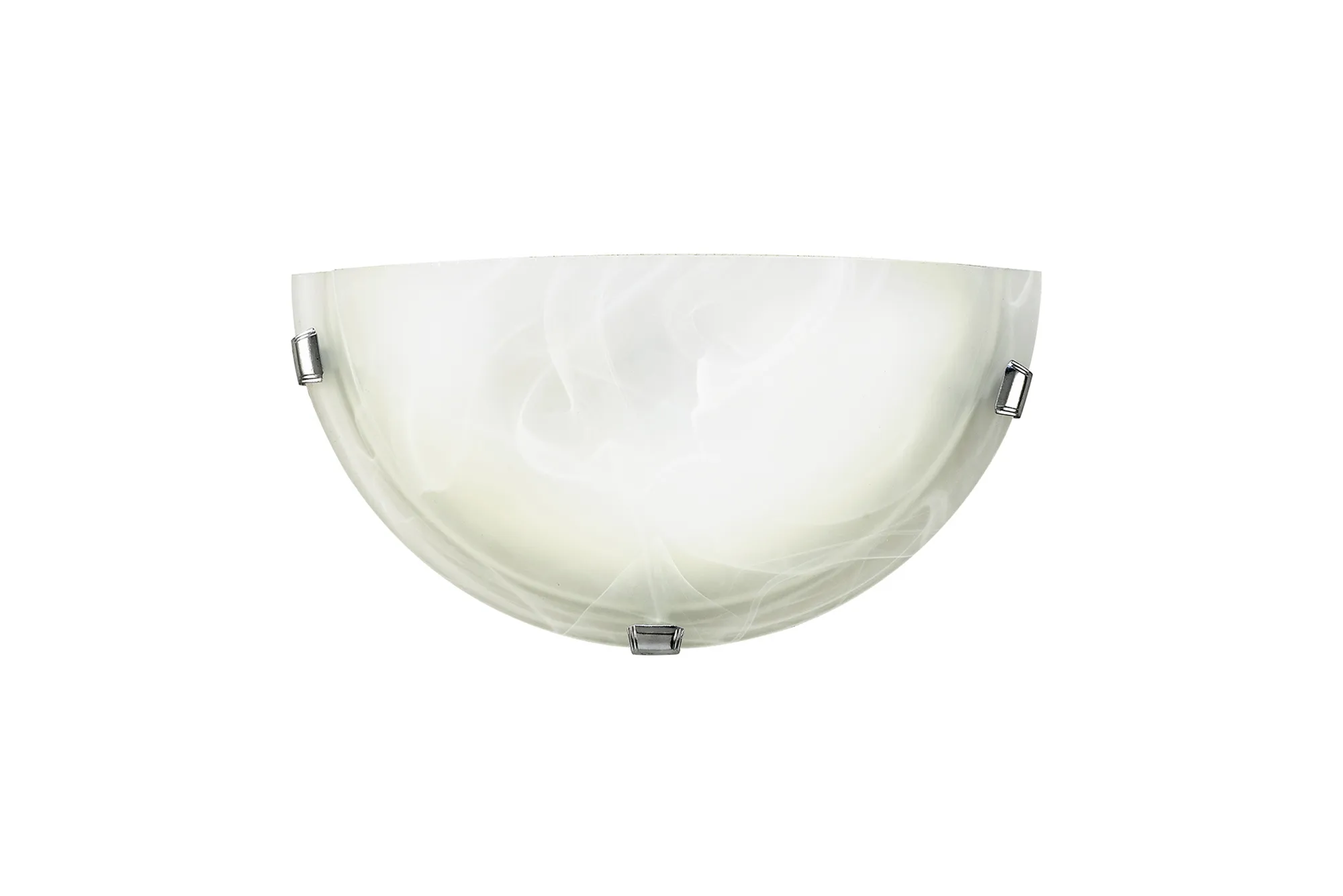 D0388  Chester Glass Wall Lamp 1 Light Polished Chrome